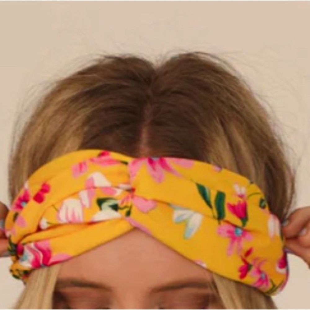 Yellow Floral Headband